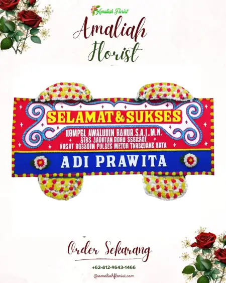Papan Bunga Ucapan Selamat Sudiroprajan